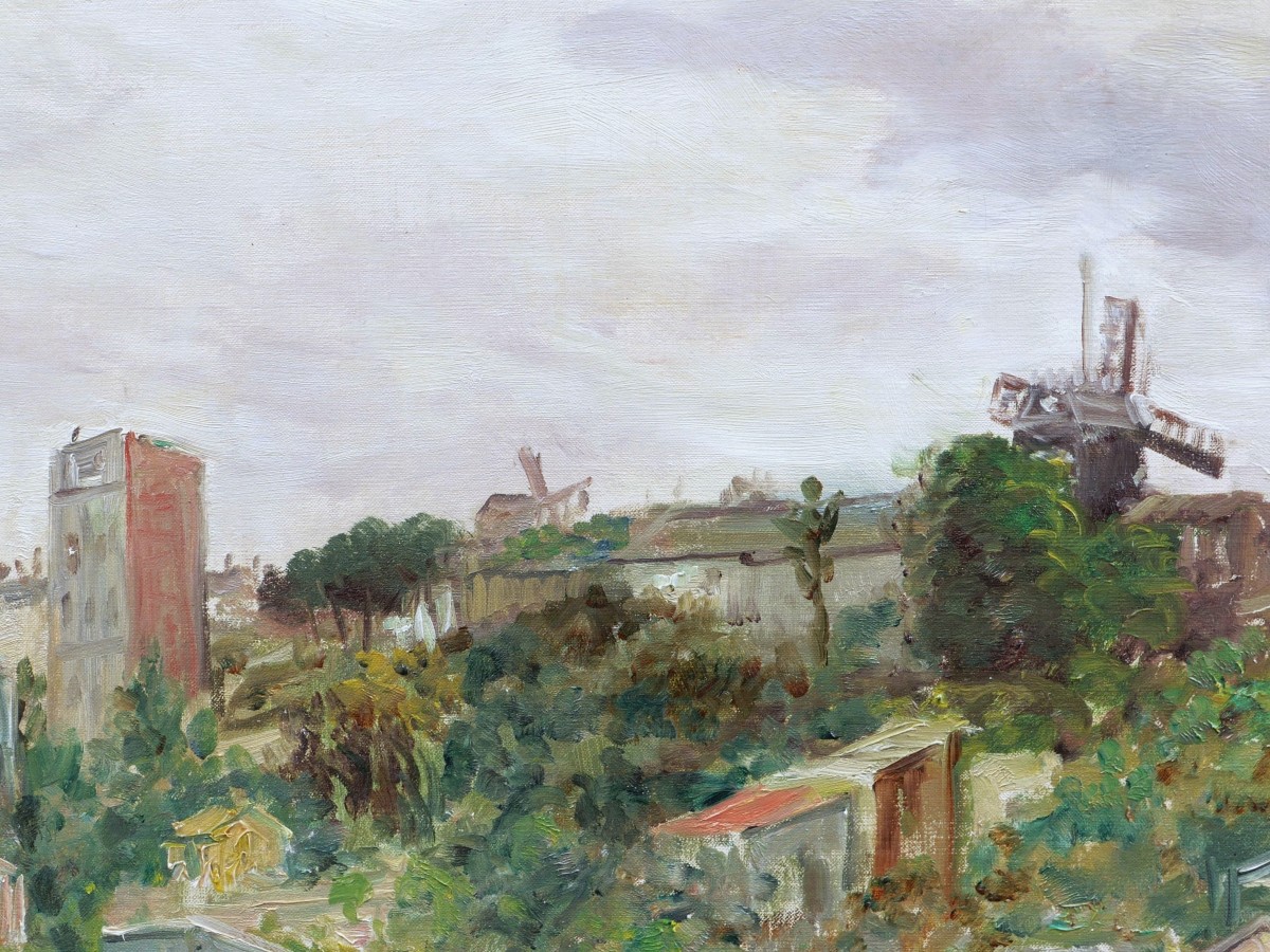 Georges Vaughan CURTIS, Vue générale de la Butte de Montmartre-photo-4