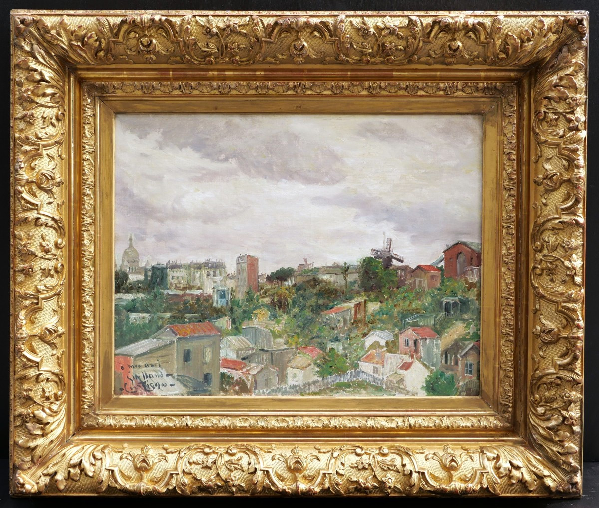 Georges Vaughan CURTIS, Vue générale de la Butte de Montmartre-photo-2