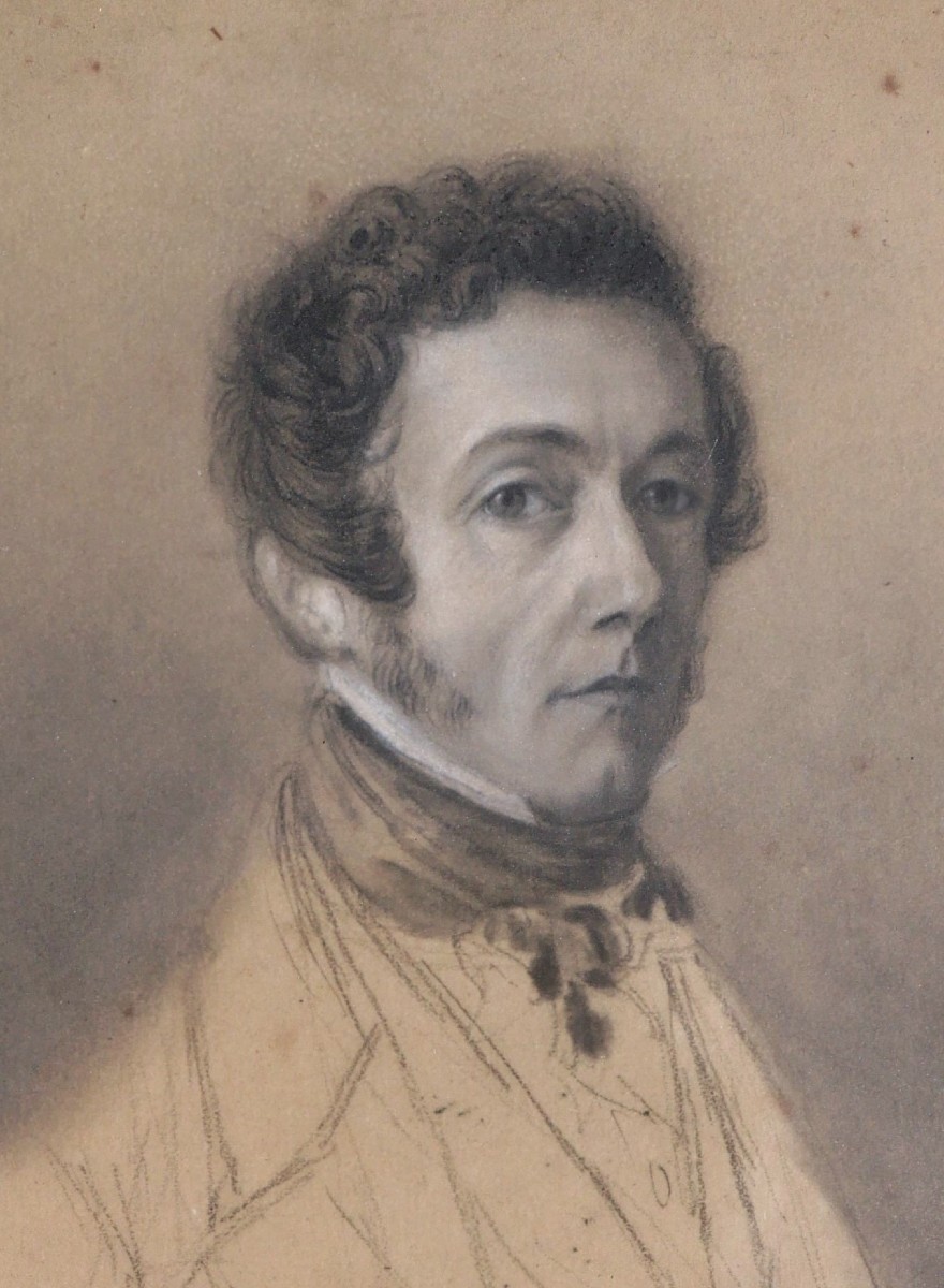 École FRANÇAISE circa 1830, Portrait d'homme-photo-2