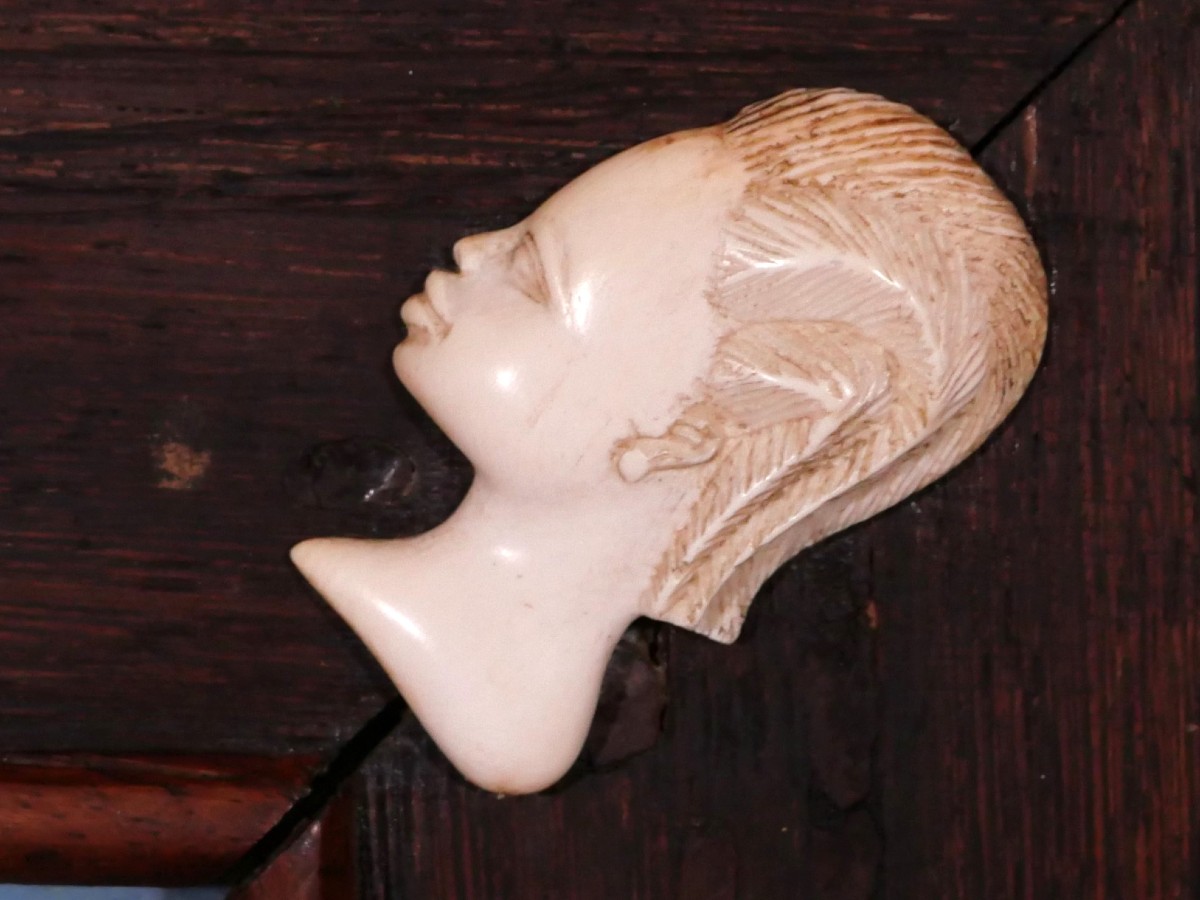 Colonial Frame In Mahogany, Palm And Ivory-photo-4
