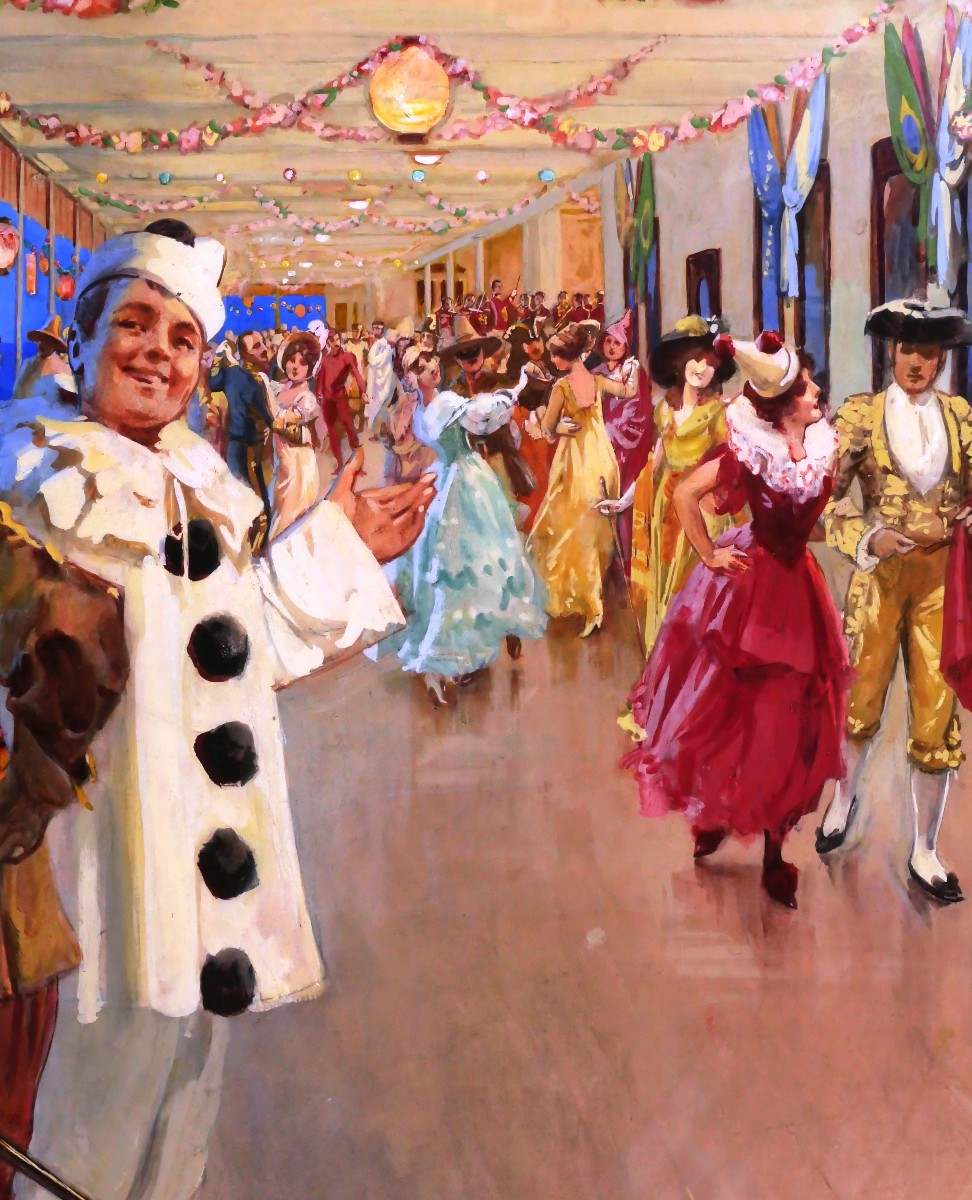 Victor Gabriel GILBERT, Le bal de la croisière (GRAND FORMAT)-photo-4