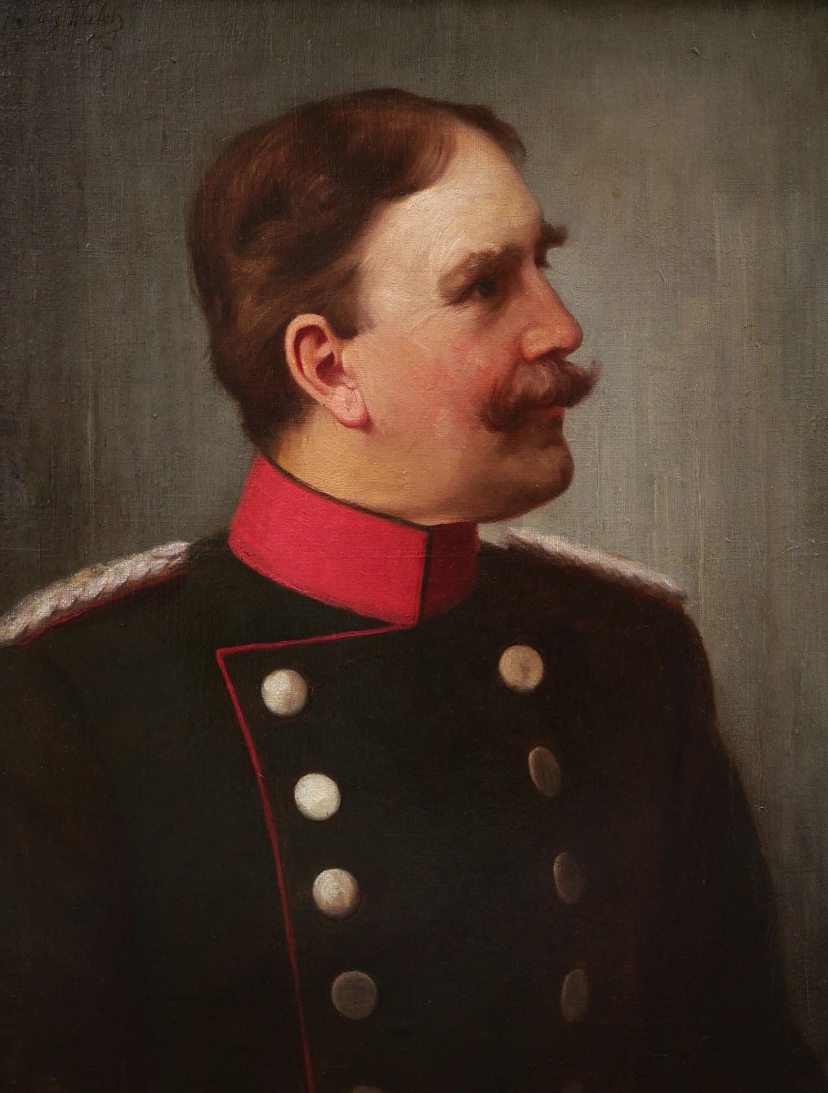 Thomas Walch, Portrait Of An Austrian Officer