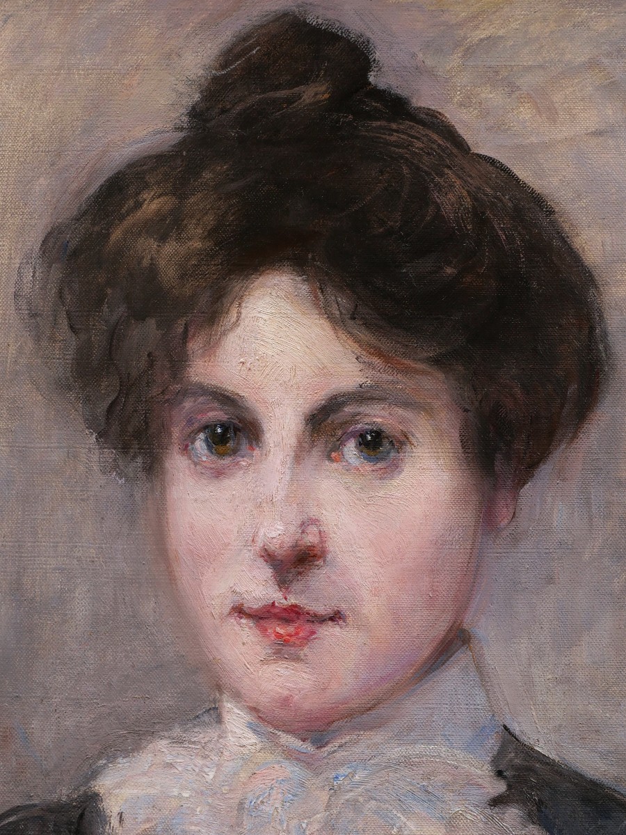 Gustave-Henri COLIN, Portrait de femme-photo-2