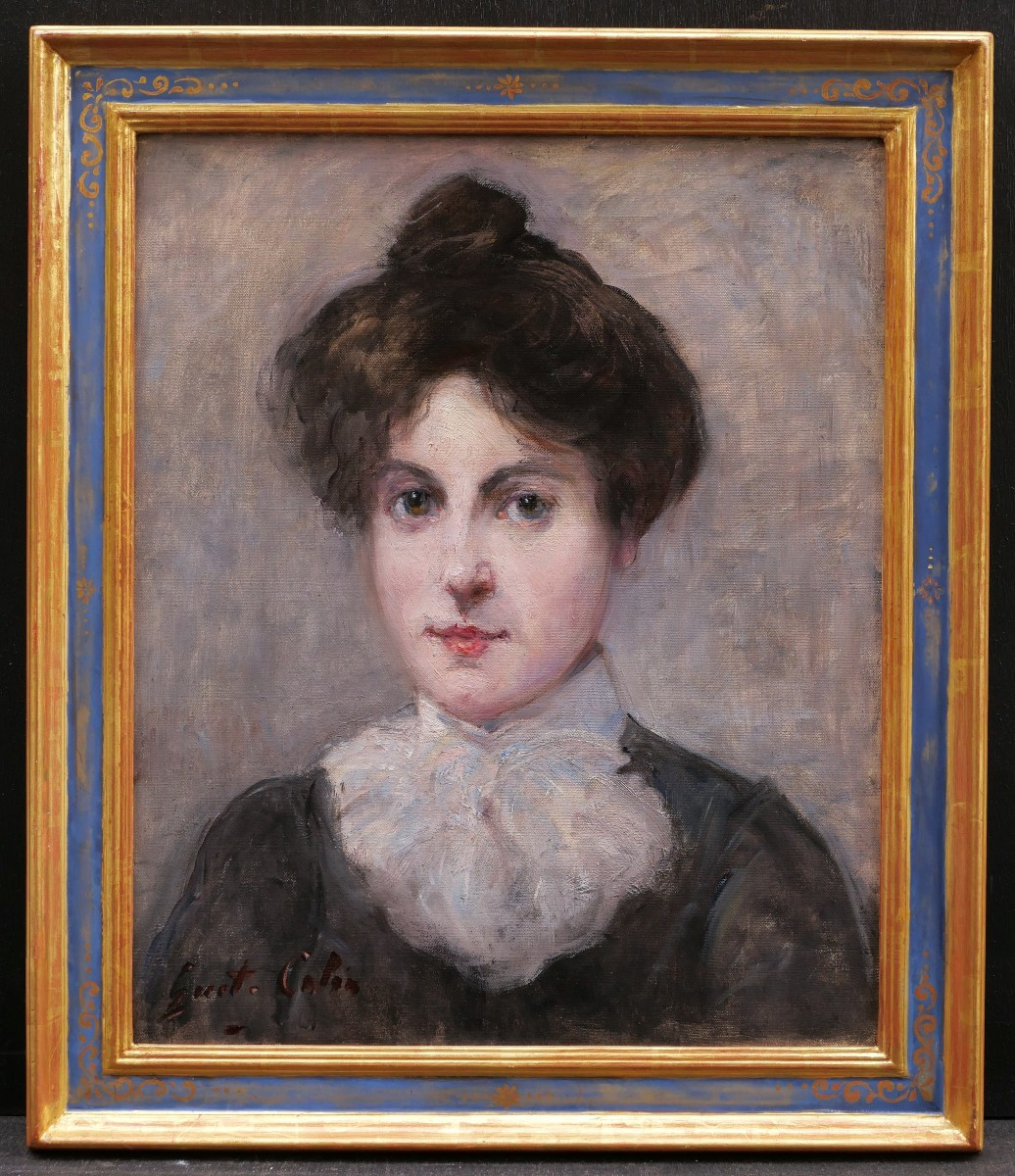 Gustave-Henri COLIN, Portrait de femme-photo-4