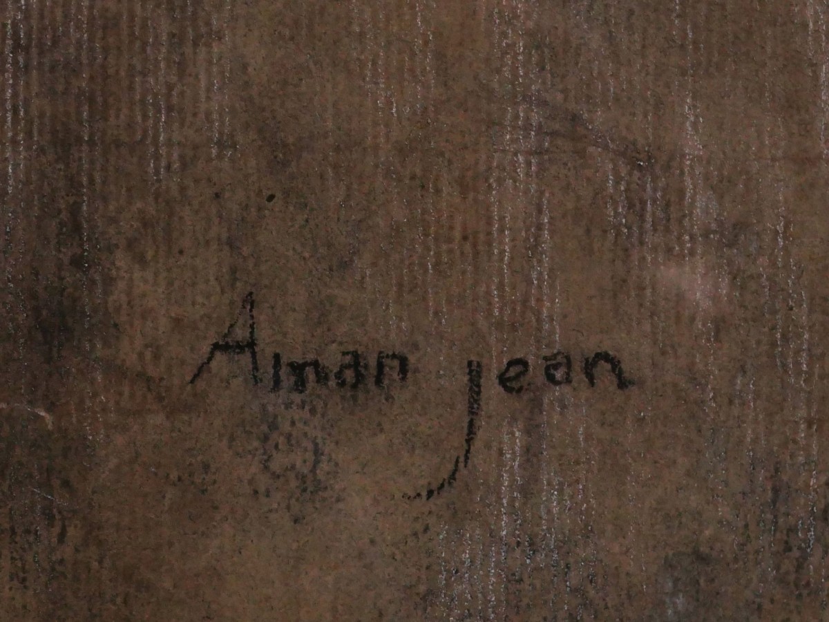 Edmond AMAN-JEAN, Portrait de jeune fille de profil-photo-3