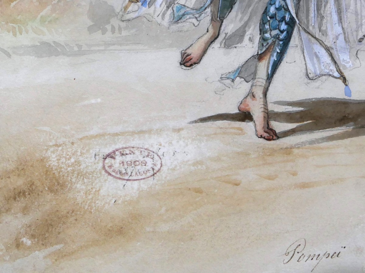 Pierre Eugène LACOSTE, Danseuse à Pompéi (Le Roi Carotte, Jacques Offenbach-photo-3