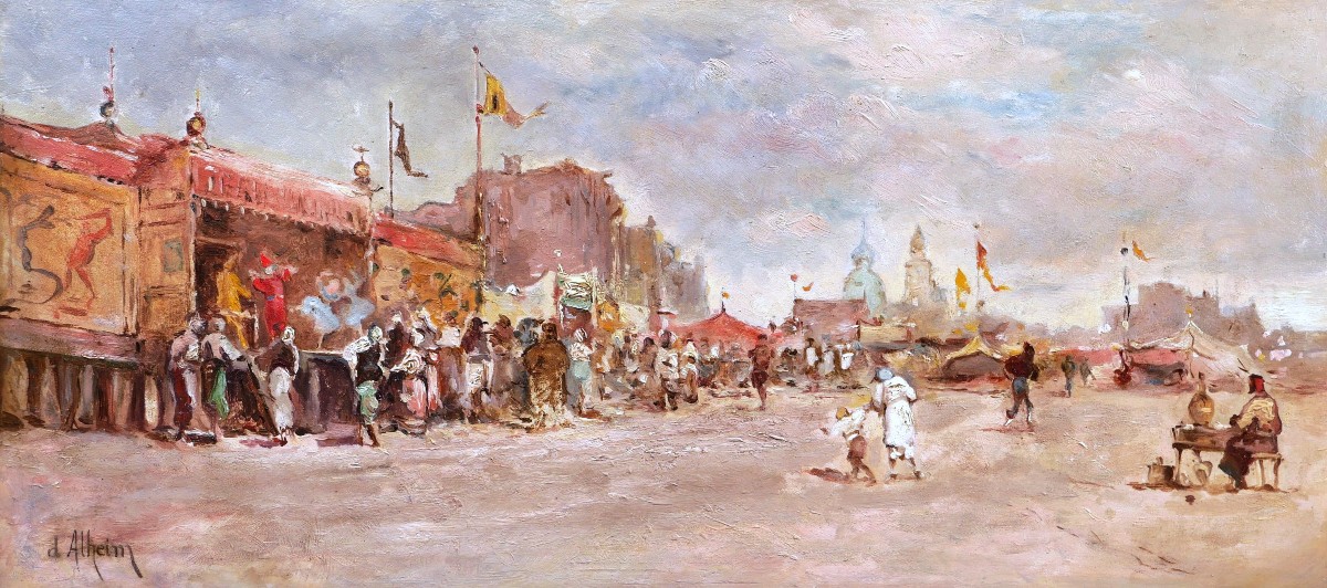 Jean d'Alheim, Lively Market In Kazan, Russia