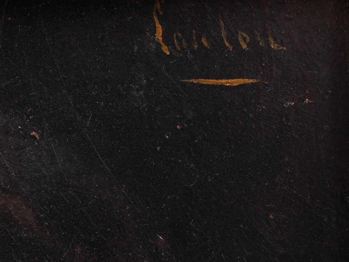 Francis Garat, Portrait Of A Little Girl In A White Dress (loulou)-photo-3