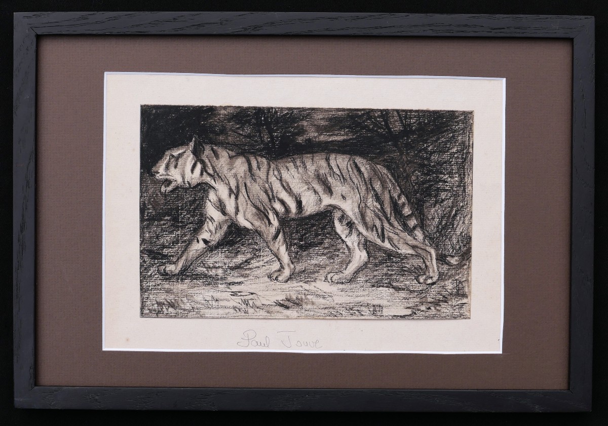 French School, Early 20th Century, Walking Tiger-photo-4