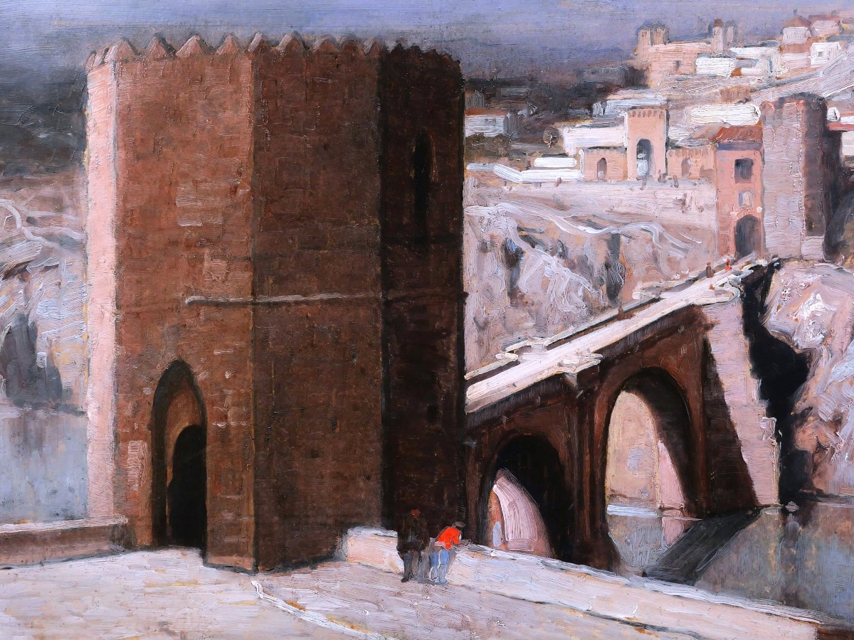 Carl Oscar Borg, View Of Toledo In Spain-photo-3