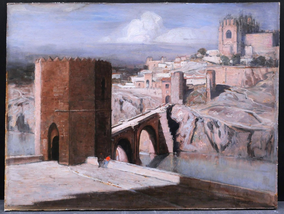 Carl Oscar Borg, View Of Toledo In Spain-photo-1