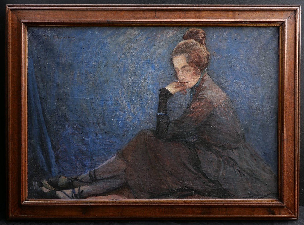 Marius CHAMBON, Madame Chambon au bracelet (GRAND FORMAT)-photo-4