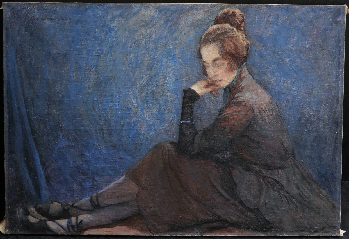 Marius CHAMBON, Madame Chambon au bracelet (GRAND FORMAT)-photo-1