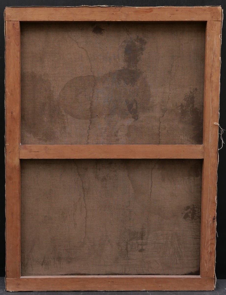 Baron Paul de TURGY, La femme de l'artiste au salon, feuilletant des estampes (GRAND FORMAT)-photo-2