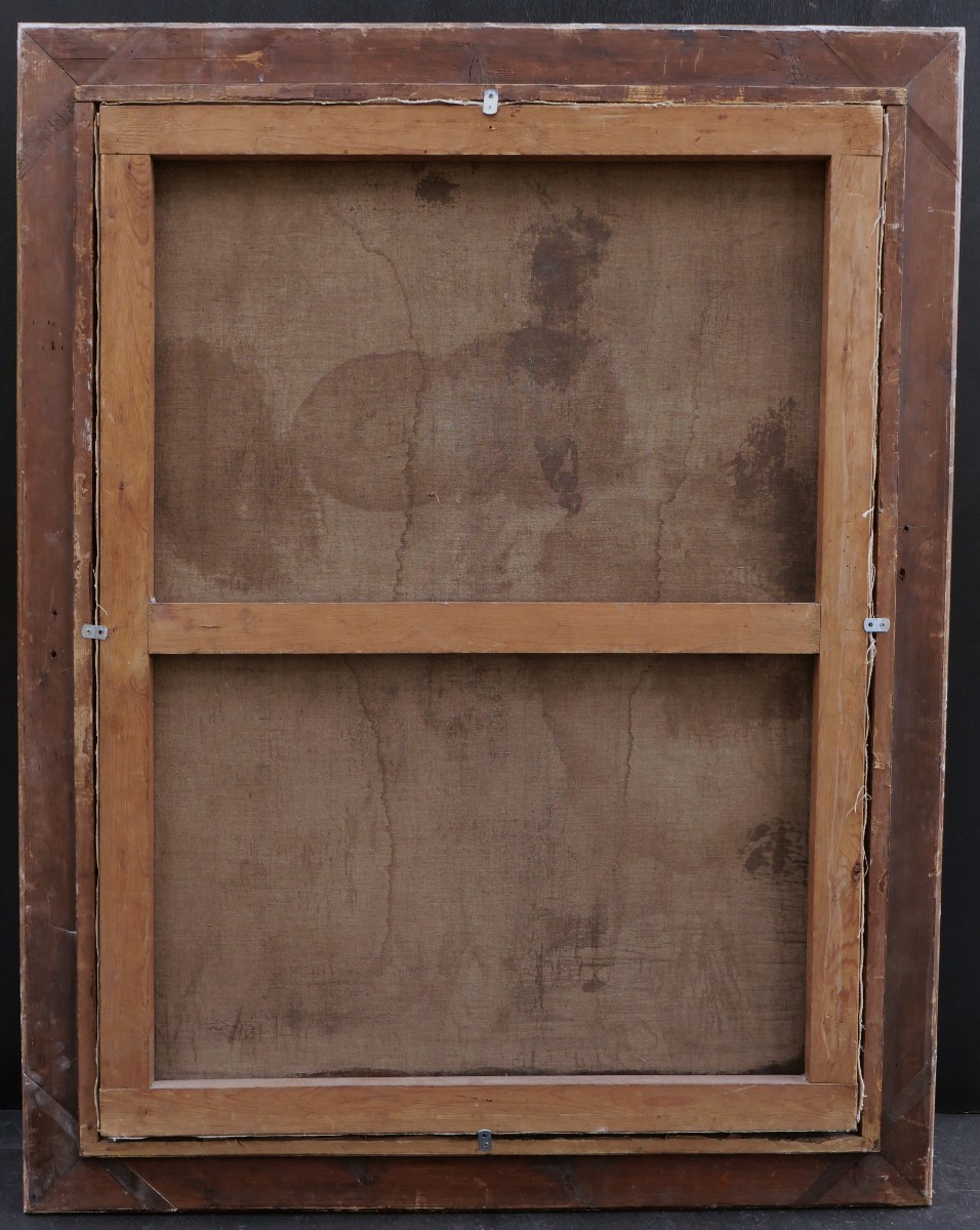 Baron Paul de TURGY, La femme de l'artiste au salon, feuilletant des estampes (GRAND FORMAT)-photo-3