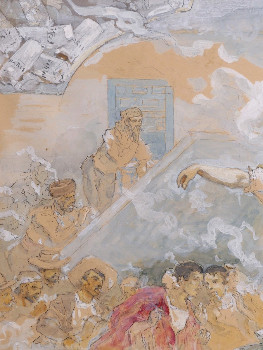 Daniel URRABIETA ORTIZ y VIERGE, dit Daniel VIERGE, Los Cigarillos Paris son los mejores-photo-1