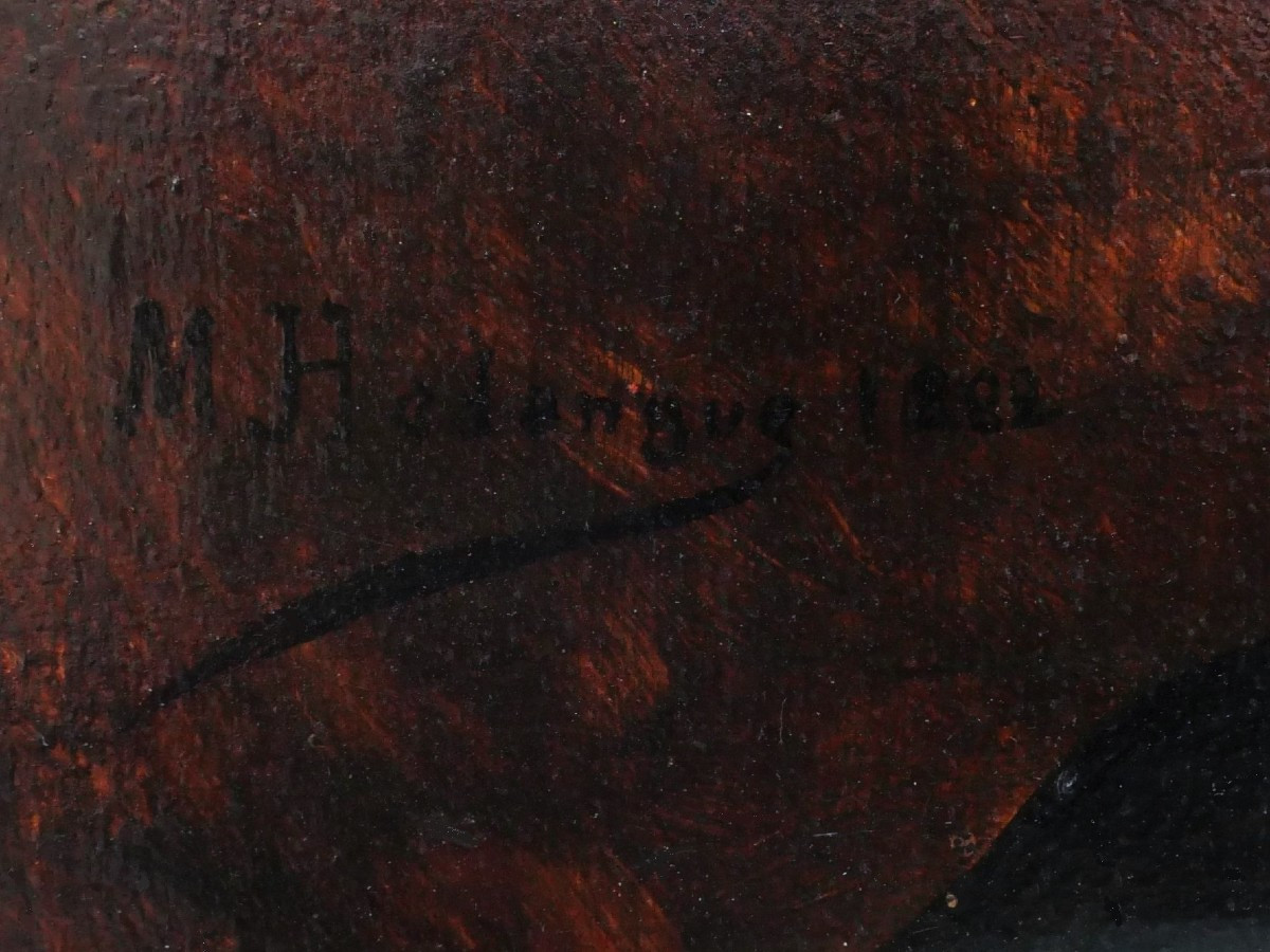 Louis Michel HADENGUE, Portrait d'homme, sans doute un peintre-photo-3