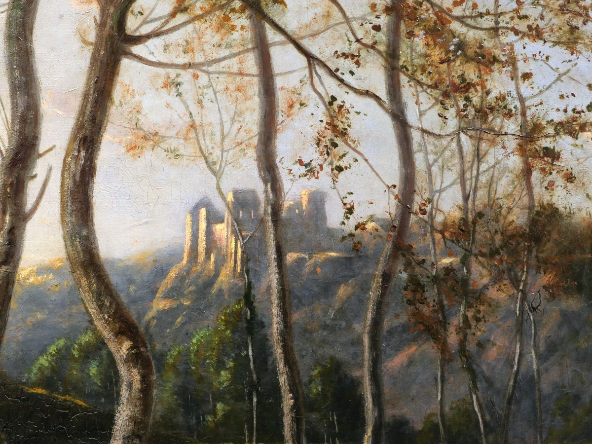 Félix Choisnard, Romantic View Of The Château De La Madeleine In Saint-rémy-les-chevreuse-photo-3