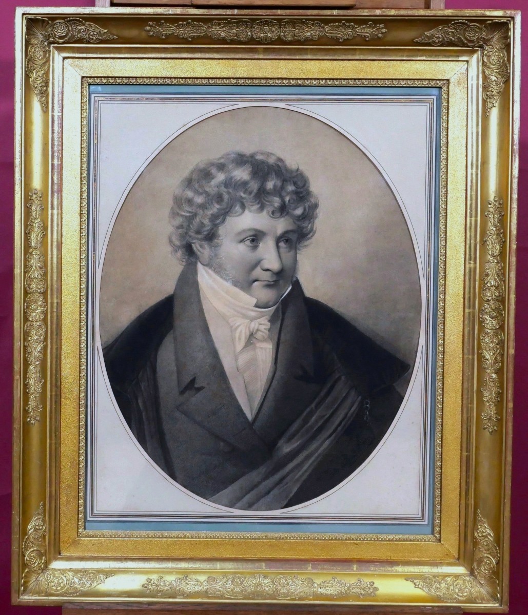 École FRANÇAISE du début du XIXème siècle, Portrait d'homme-photo-4