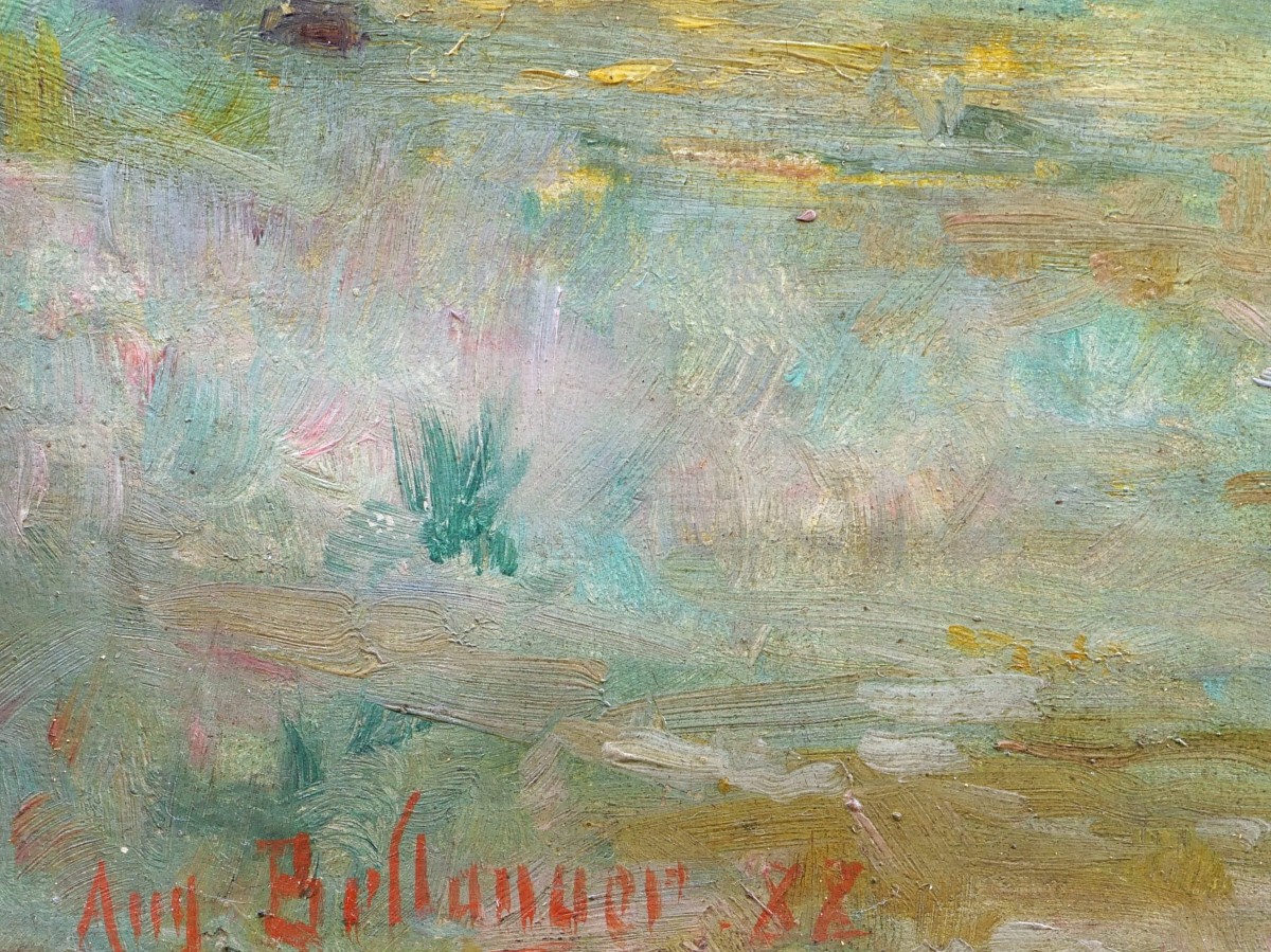 Auguste BELLANGER, Maisons sur la plage à Piriac-sur-Mer en Bretagne-photo-3
