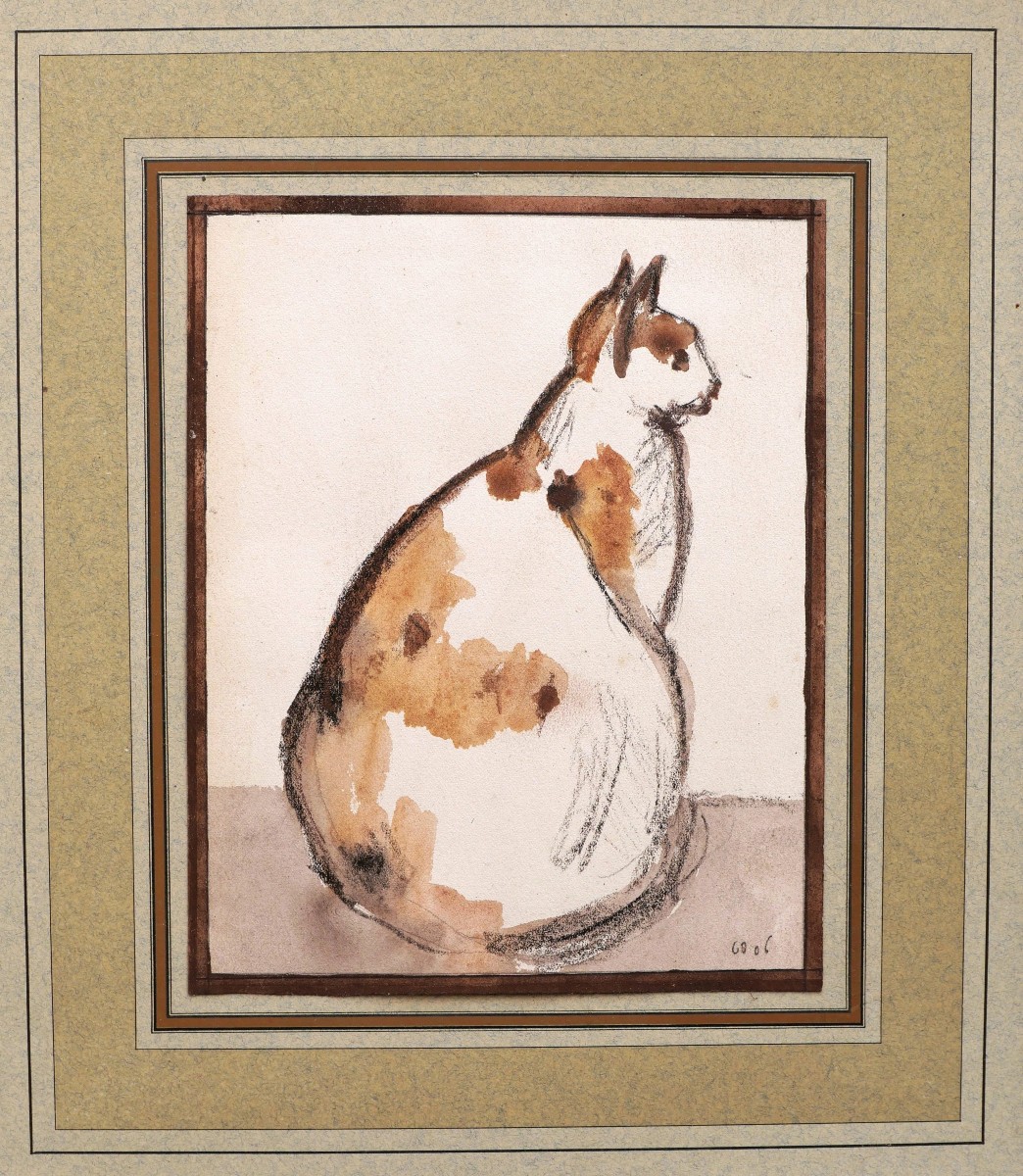 Attributed To Gwen John, Sitting Cat-photo-4