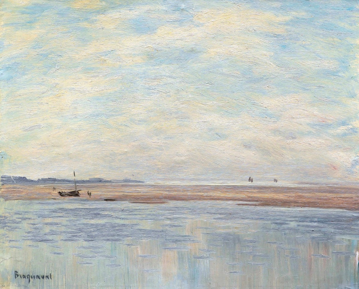 Louis Édouard Joseph BRAQUAVAL, Marée basse en Baie de Somme