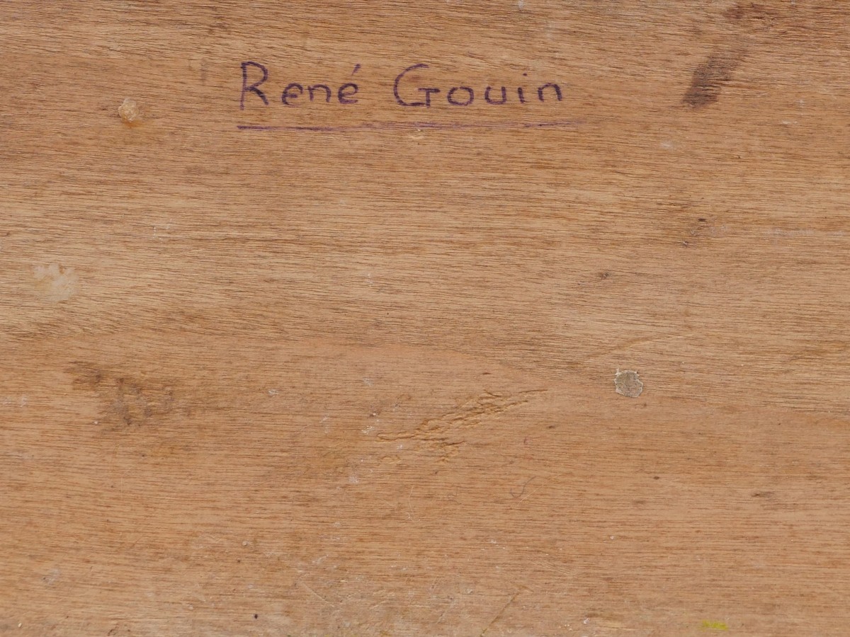 René Albert Raphaël Gouin, Rooster And Hens-photo-1