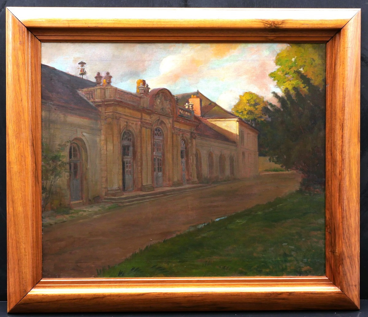 Emilio Della Sudda, View Of The Outbuildings Of The Château De Liancourt In The Oise-photo-3