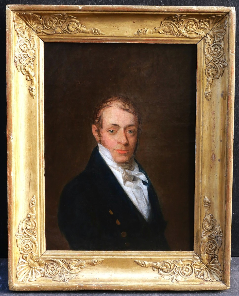 French School, Early 19th Century, Circle Of Louis Léopold Boilly, Portrait Of A Man-photo-3