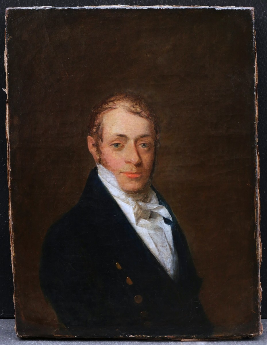 French School, Early 19th Century, Circle Of Louis Léopold Boilly, Portrait Of A Man-photo-4