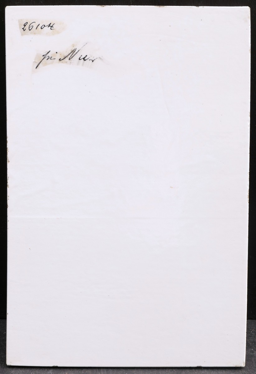 Kyoto, Kyō-yaki, Japan, Taishō Period, Circa 1900-1920, Painted Porcelain Plaque-photo-4