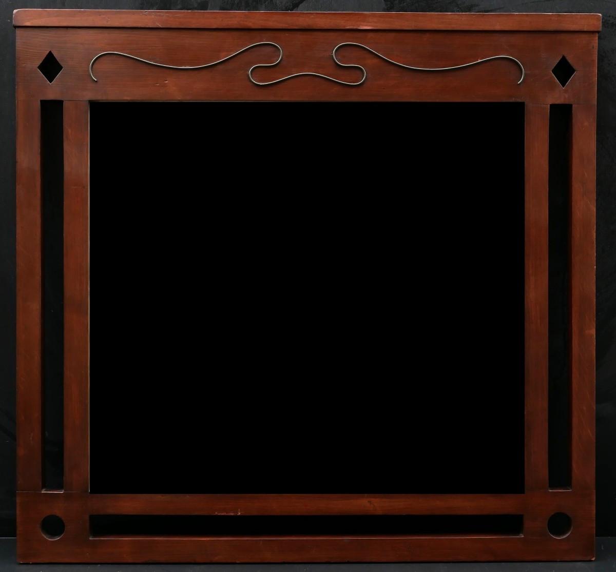 Stained Wooden Frame In The Viennese Secession Style, Austrian Work Circa 1900-photo-2