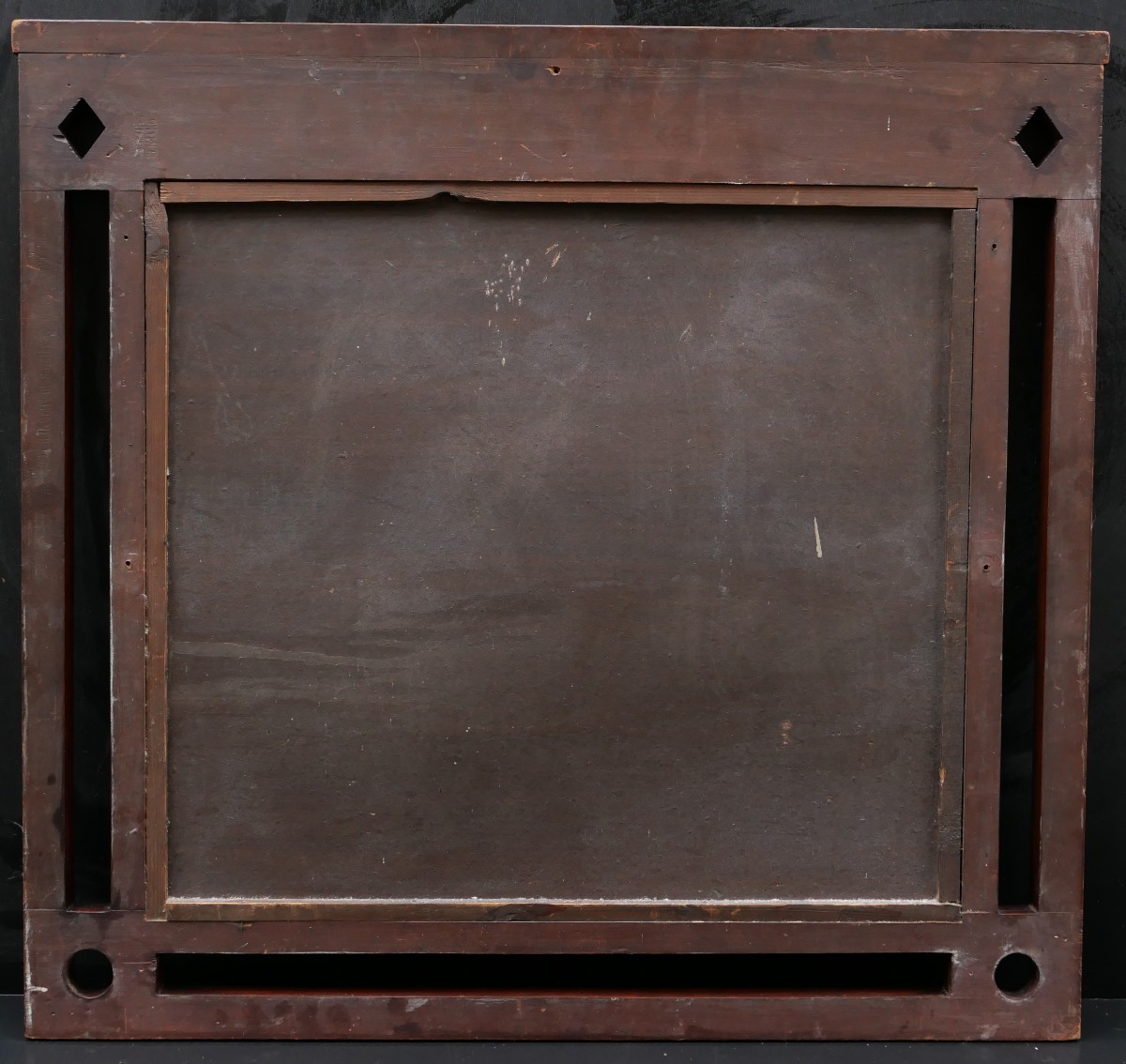 Stained Wooden Frame In The Viennese Secession Style, Austrian Work Circa 1900-photo-3