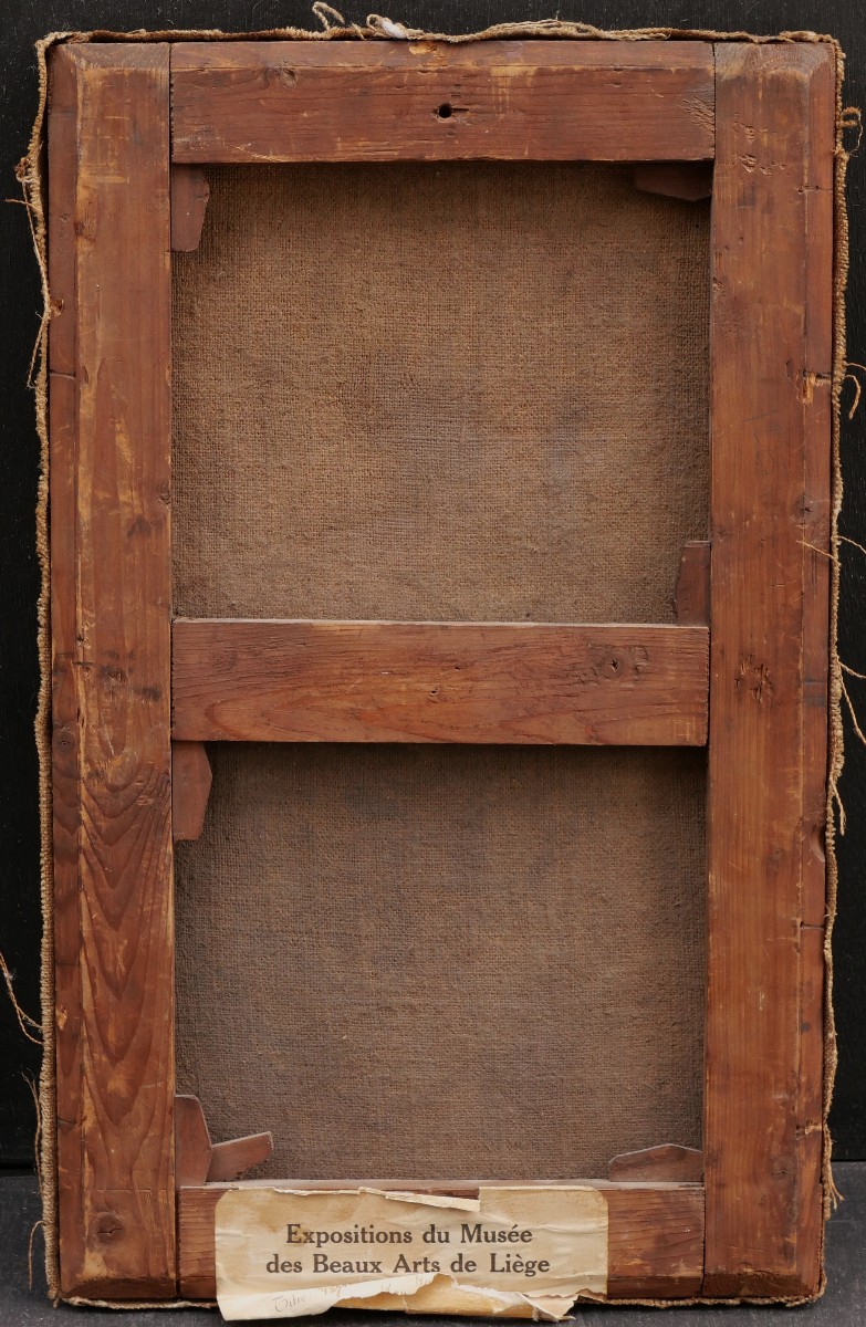 Adrien de WITTE, Paysan italien assis près d'une table-photo-1