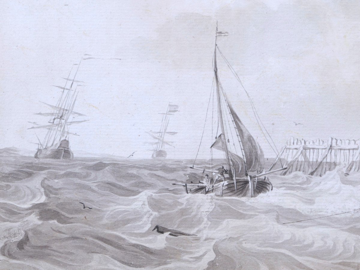 Hendrik KOBELL, Bord de mer animé-photo-2