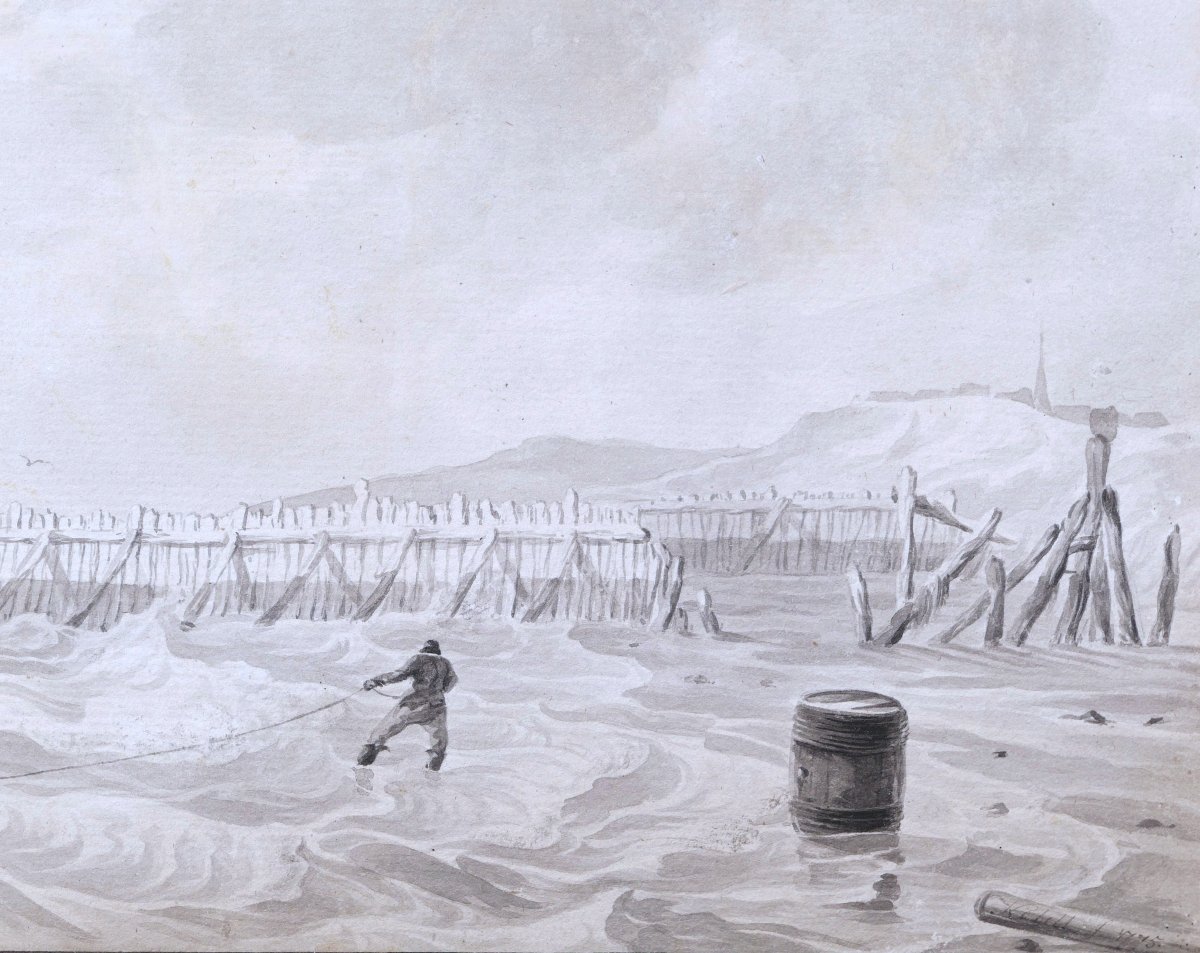 Hendrik KOBELL, Bord de mer animé-photo-3