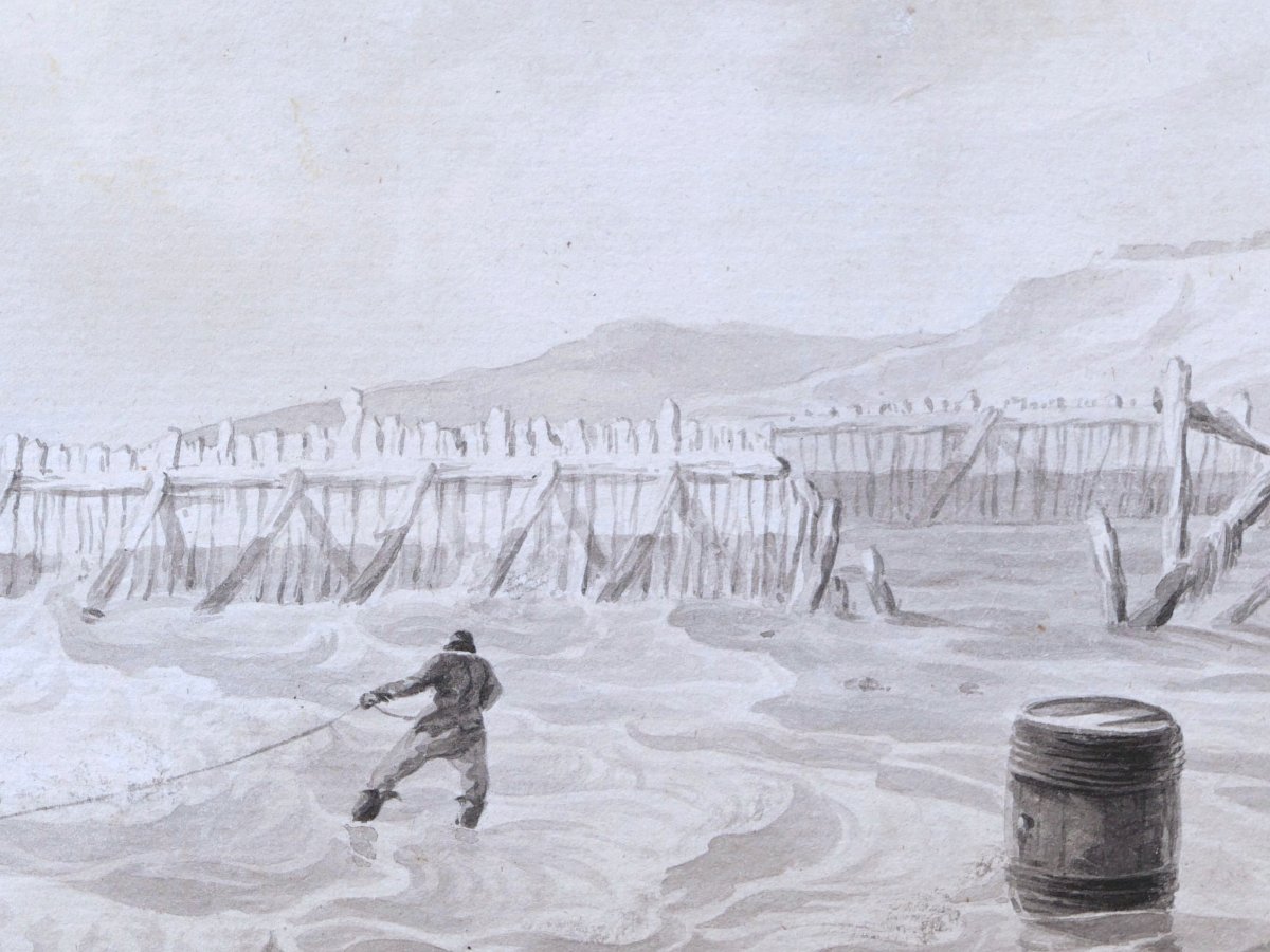 Hendrik KOBELL, Bord de mer animé-photo-4