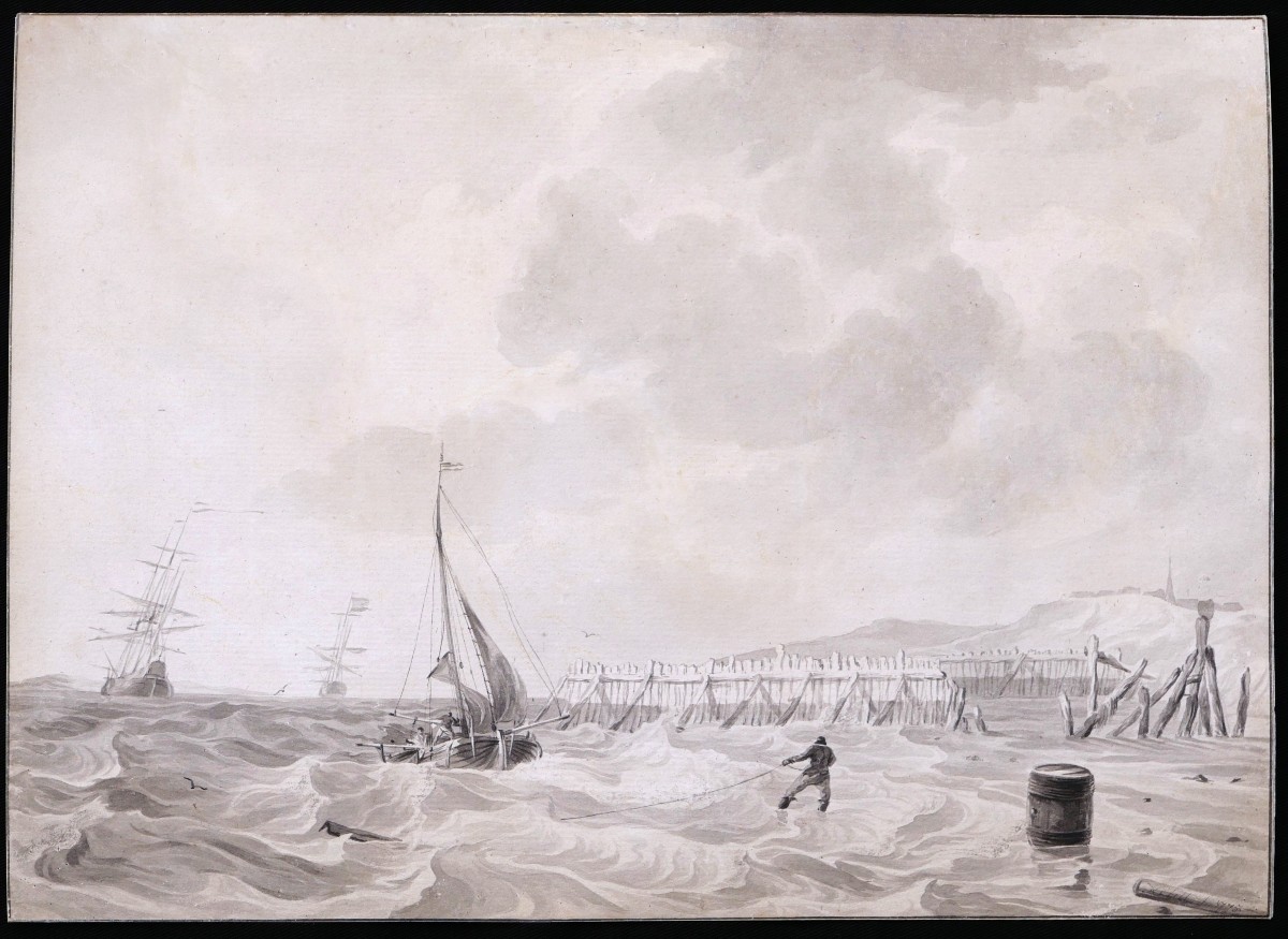 Hendrik KOBELL, Bord de mer animé-photo-3