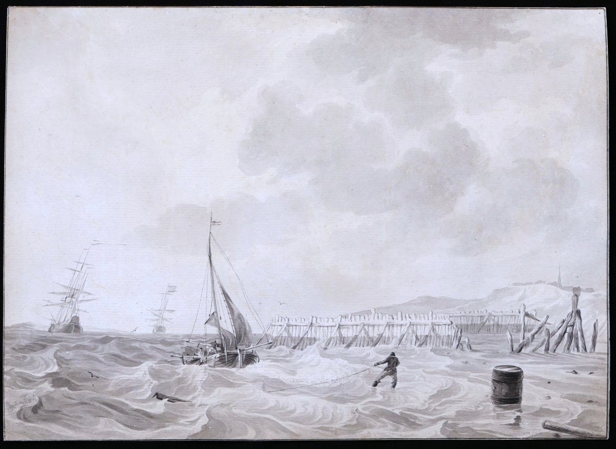 Hendrik KOBELL, Bord de mer animé-photo-3