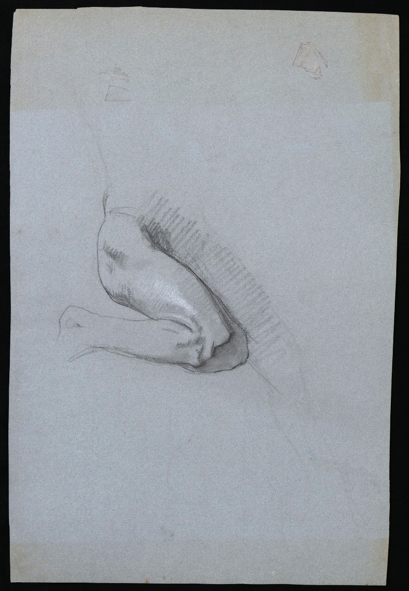 Gustave SURAND, Académie d'homme les bras levés-photo-2