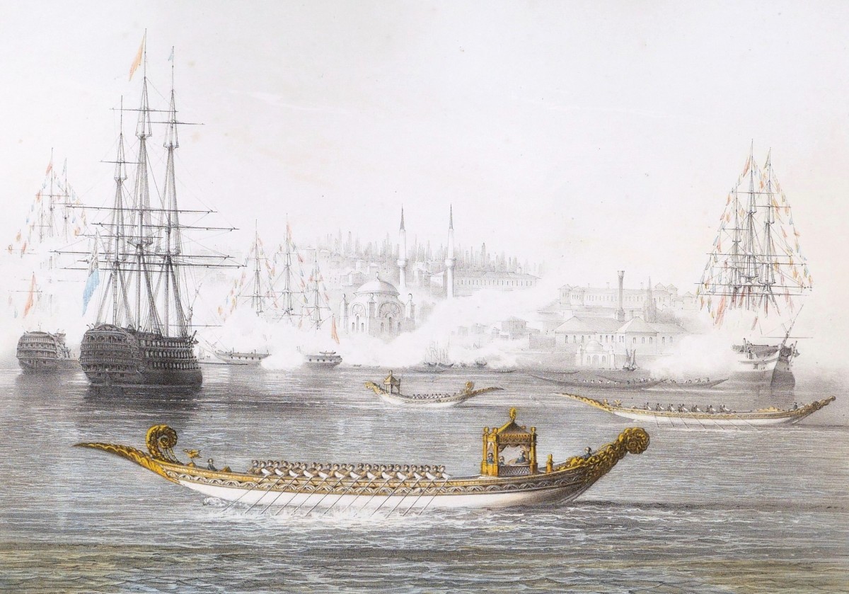 Léon Jean-Baptiste SABATIER, d'après Joseph SCHRANZ, Barque du Sultan-photo-2