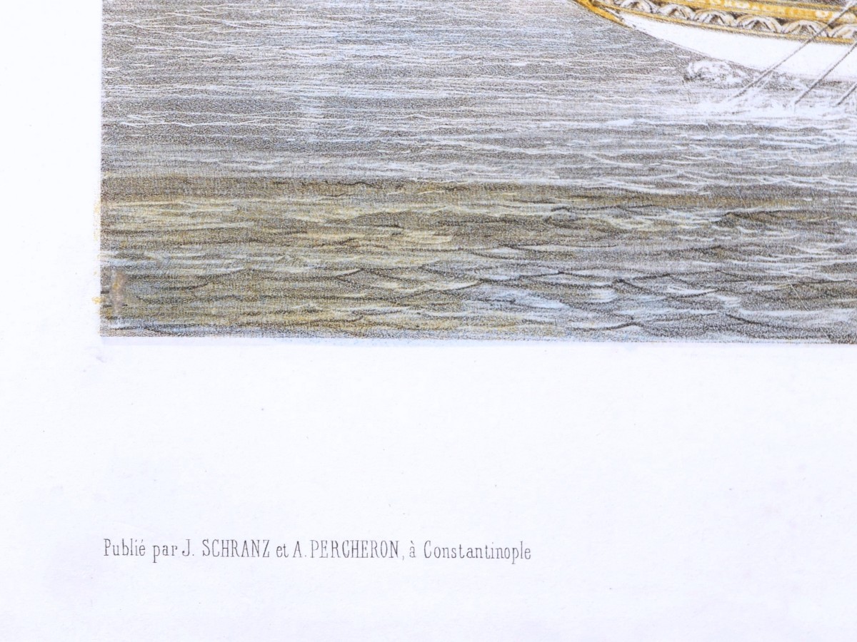 Léon Jean-Baptiste SABATIER, d'après Joseph SCHRANZ, Barque du Sultan-photo-4