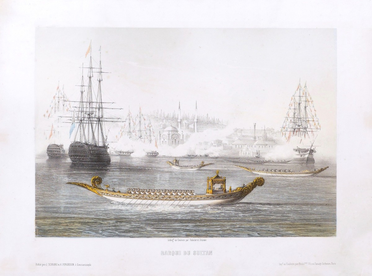 Léon Jean-Baptiste SABATIER, d'après Joseph SCHRANZ, Barque du Sultan