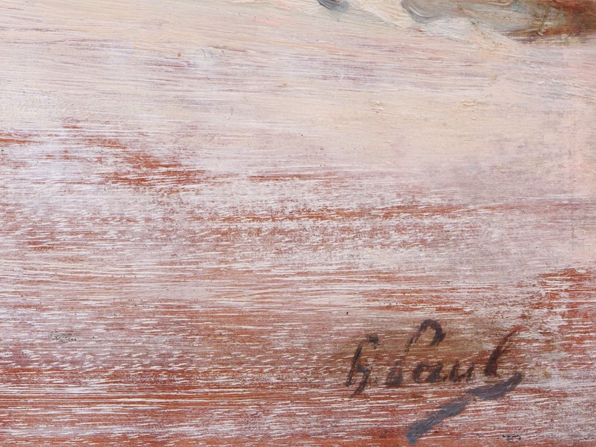 René Georges HERMANN-PAUL, dit HERMANN-PAUL, Bord de mer au Pays Basque-photo-3