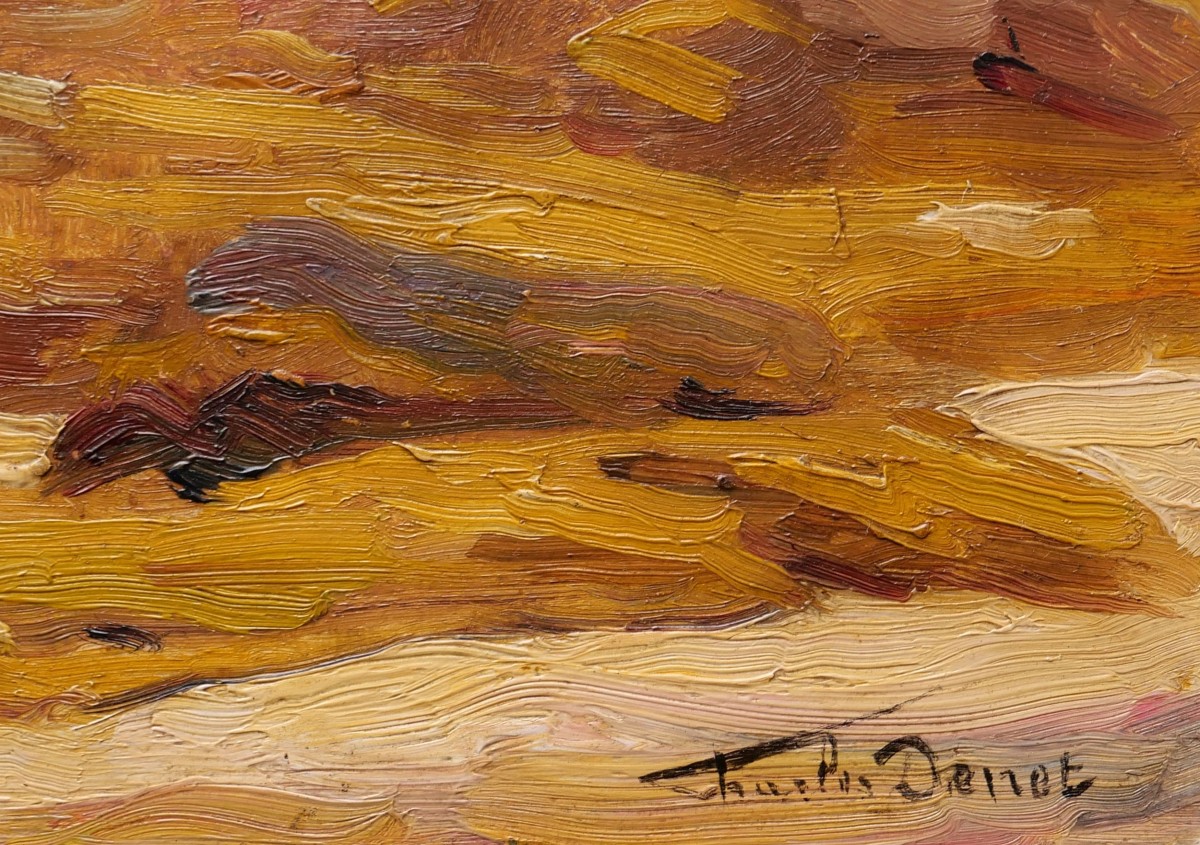 Charles Clément Denet, Rocky Coast In Brittany-photo-3