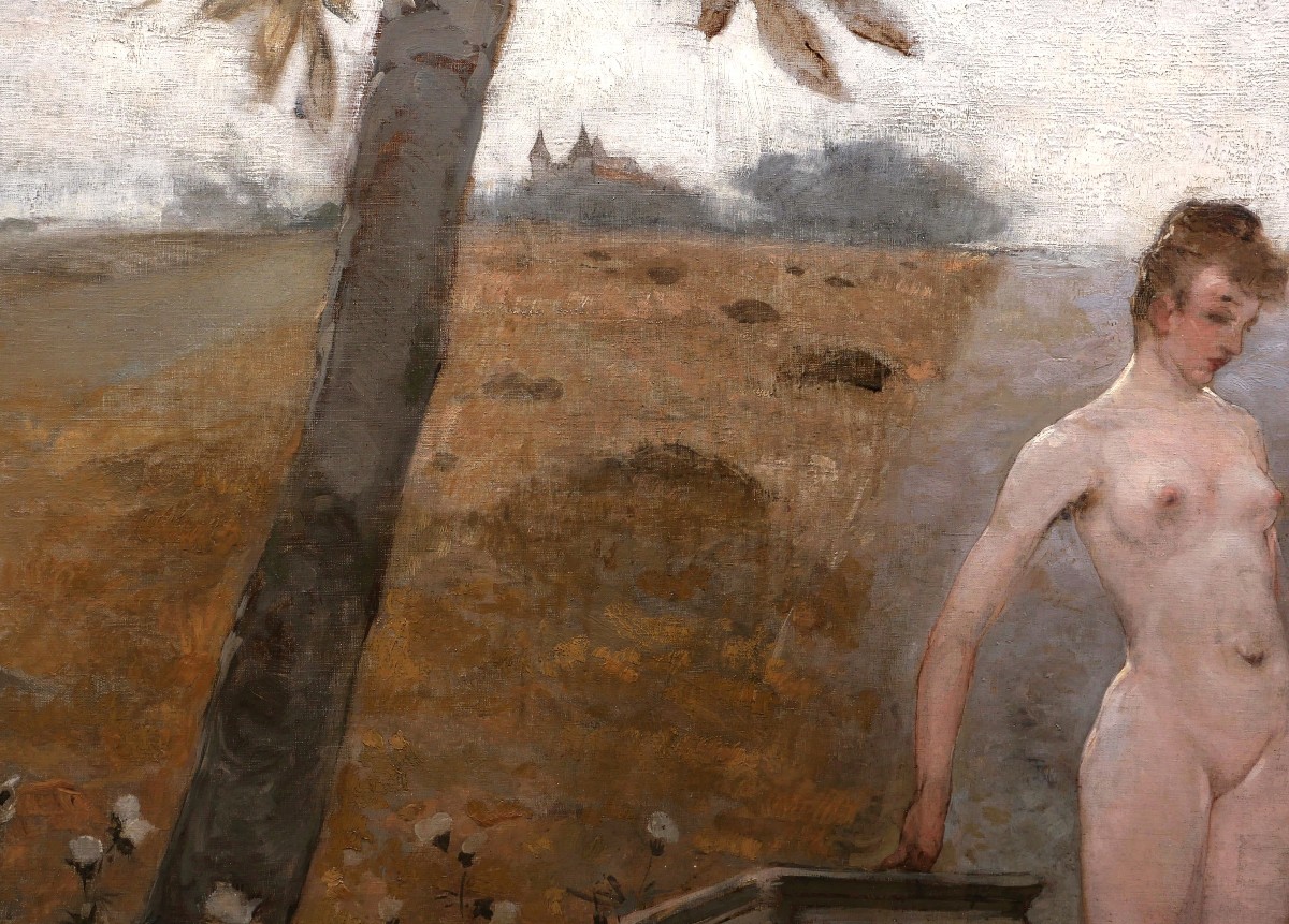 Jacob Henricus MARIS, La Muse à Naintré (Le Chat Noir) TRES GRAND FORMAT-photo-2