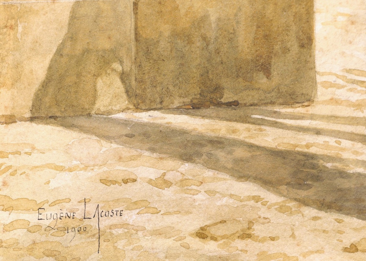 Pierre Eugène LACOSTE, Moine à cheval, Afrique du Nord-photo-3