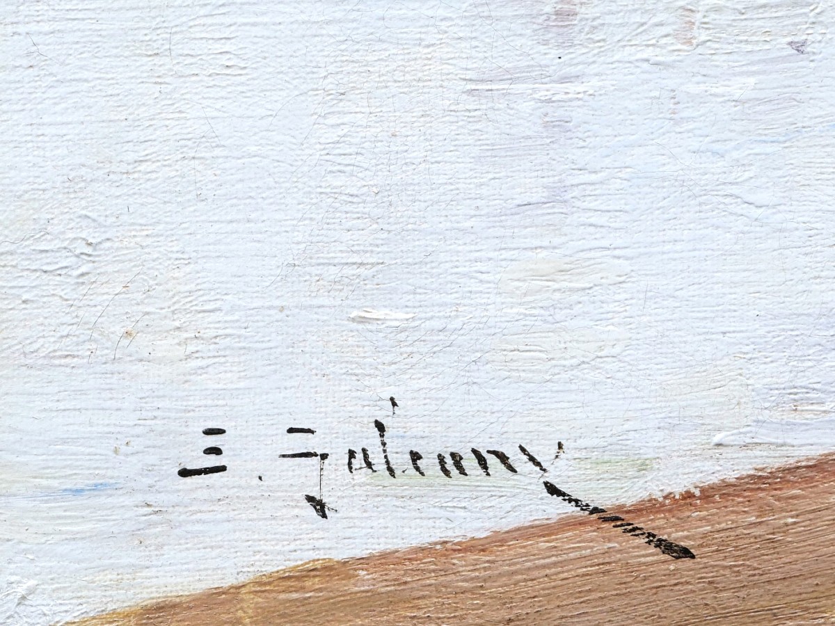 Eugène Galien Laloue, Lively View Of The Port Of Marseille From La Joliette, Marine Painting-photo-4