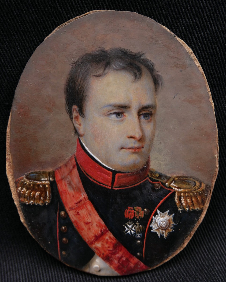 French School Early 19th Century, Portrait Of Emperor Napoleon I-photo-3