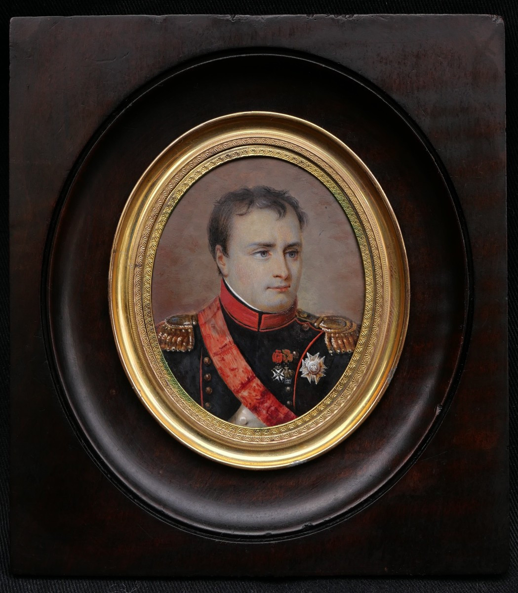 French School Early 19th Century, Portrait Of Emperor Napoleon I